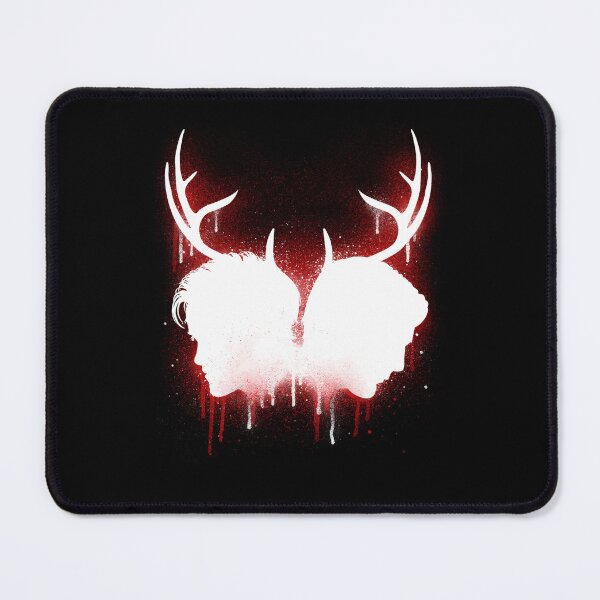 Item preview, Deer Antlers Silhouette Double Face Red designed and sold by insertbreak.