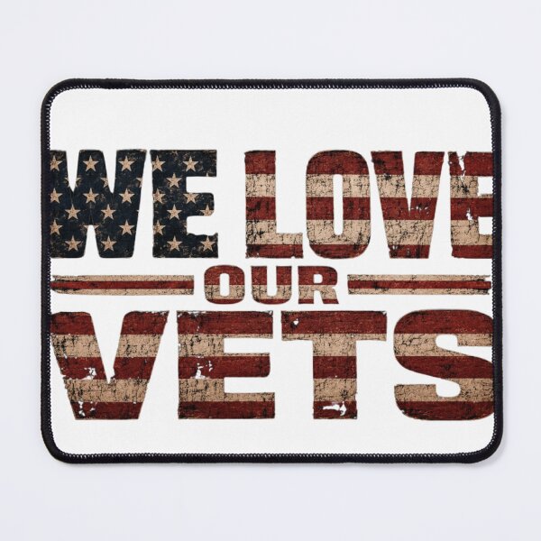 Item preview, We Love Our Vets Distressed American Flag | Patriotic Veterans Support T-Shirt Design designed and sold by Diesel outlaw .