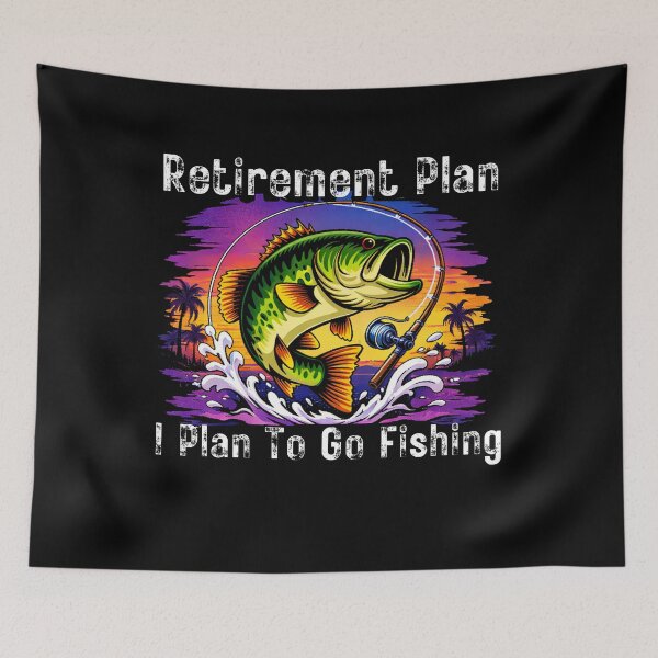 Item preview, Bass Fishing Retirement - Funny Dad Grandpa Husband Art designed and sold by BendyBeasts.