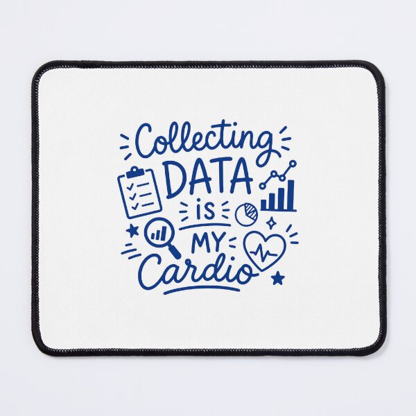 Item preview, Collecting Data is My Cardio - Data Analyst designed and sold by gunaone-design.