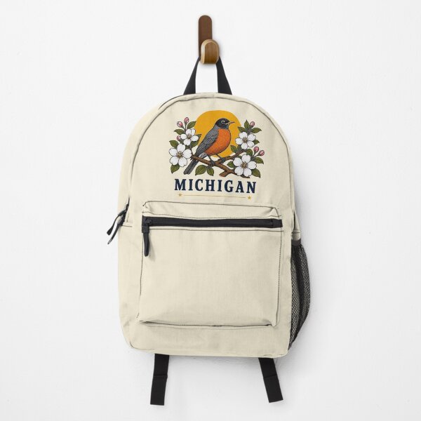 Item preview, Michigan Robin & Apple Blossom Homage designed and sold by American Fieldmark Studio.