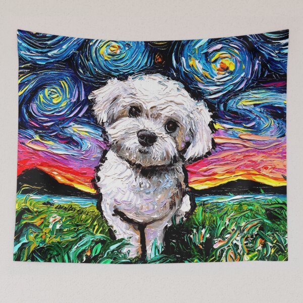 Item preview, Maltipoo Night designed and sold by AjaTrier.