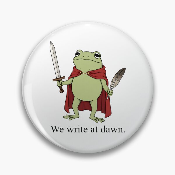 Item preview, We Write At Dawn, Frog Writer's designed and sold by yobochart.