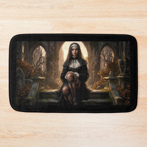 Item preview, Gothic Nun Dark Ruins Fantasy Art designed and sold by GalleryBrisArt.
