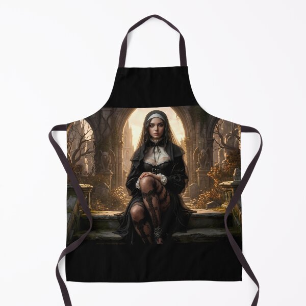 Item preview, Gothic Nun Dark Ruins Fantasy Art designed and sold by GalleryBrisArt.