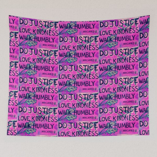 Item preview, Do Justice Love Kindness Walk Humbly (Purple) designed and sold by Christina Lopez.