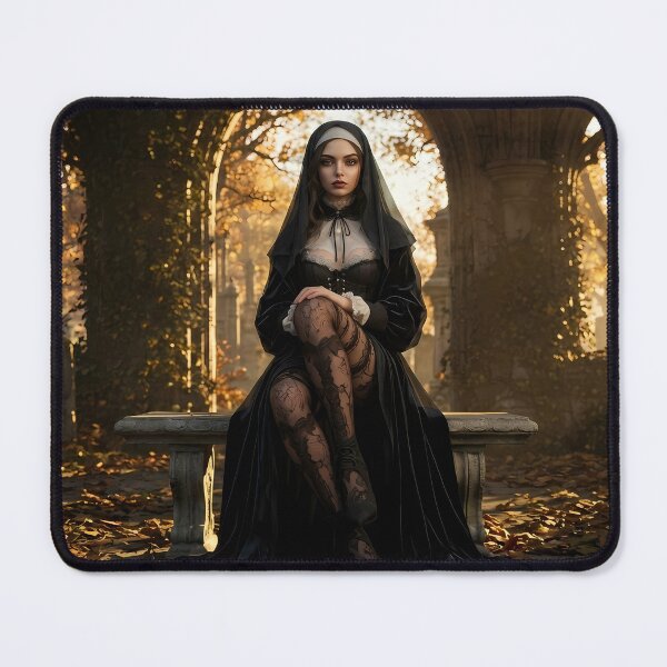 Item preview, Gothic Nun Dark Ruins Fantasy Art designed and sold by GalleryBrisArt.
