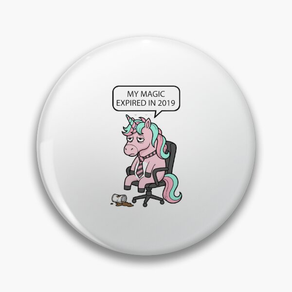 Item preview, funny inappropriate  Funny Burned Out Unicorn Design | My Magic Expired Office Humor Gift designed and sold by Uglyandcute.