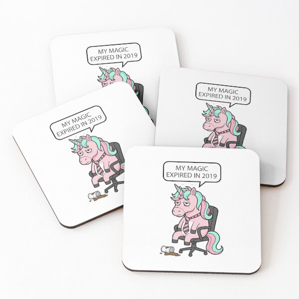 Item preview, funny inappropriate  Funny Burned Out Unicorn Design | My Magic Expired Office Humor Gift designed and sold by Uglyandcute.