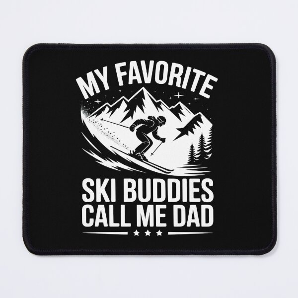 Item preview, My Favorite Ski Buddies Call Me Dad Funny Skiing Dad Retro designed and sold by Zizo-DR44.