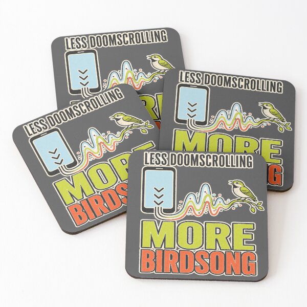 Item preview, Less Doomscrolling More Birdsong Digital Detox Birdwatching Shirt designed and sold by POD DYNASTY | Original Print On Demand T-Shirt Graphics.