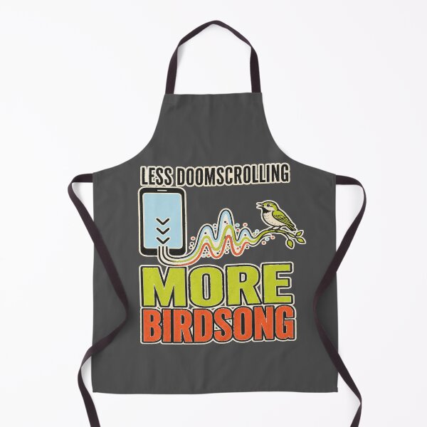 Item preview, Less Doomscrolling More Birdsong Digital Detox Birdwatching Shirt designed and sold by POD DYNASTY | Original Print On Demand T-Shirt Graphics.