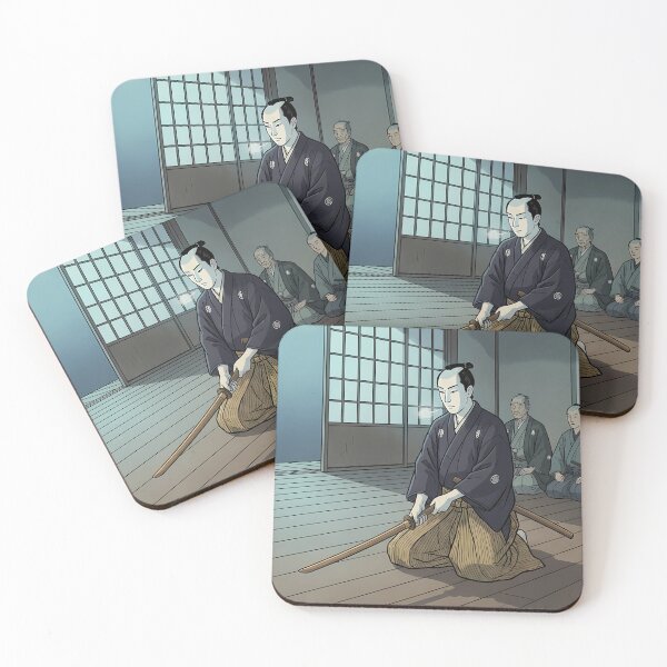 Item preview, Samurai Training with Wooden Sword designed and sold by TokyoUkiyoHouse.