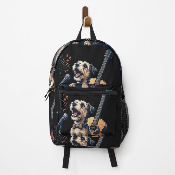 Item preview, Terrier Dog Singing Music with Guitar Artwork designed and sold by Tsugraf Designs.