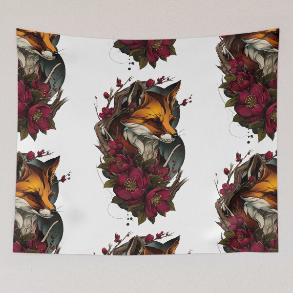 Item preview, Fox tattoo art designed and sold by MendaciousMina.