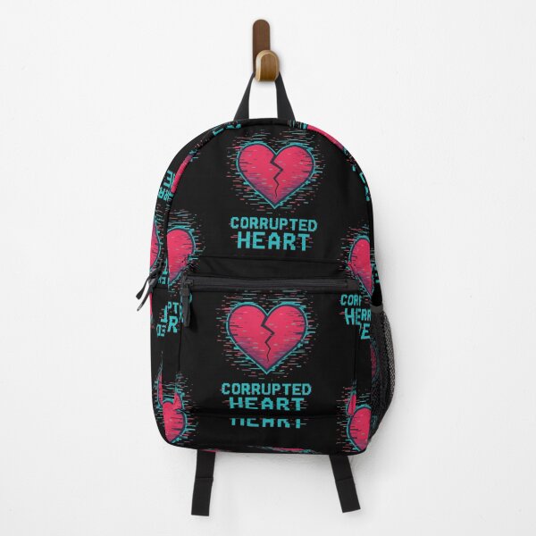 Item preview, Corrupted Heart – Glitch Pixel Break Symbol designed and sold by JupiterGlitchEmpire.