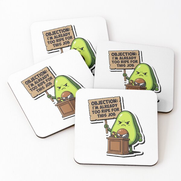 Item preview, funny inappropriate Funny Avocado Lawyer Design | Objection Too Ripe Foodie Humor Gift designed and sold by Uglyandcute.