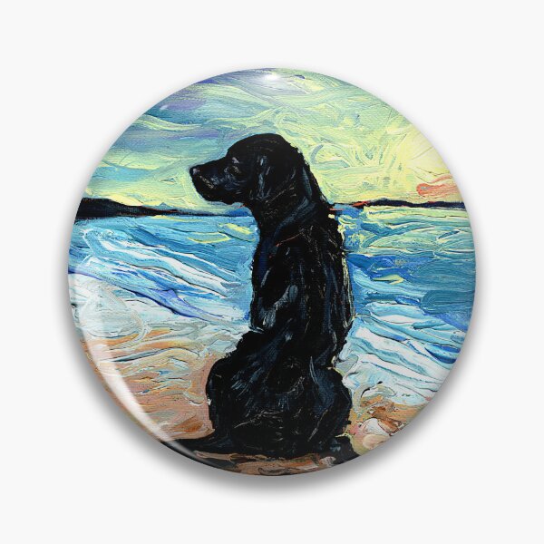 Item preview, Beach Days – Black Labrador designed and sold by AjaTrier.