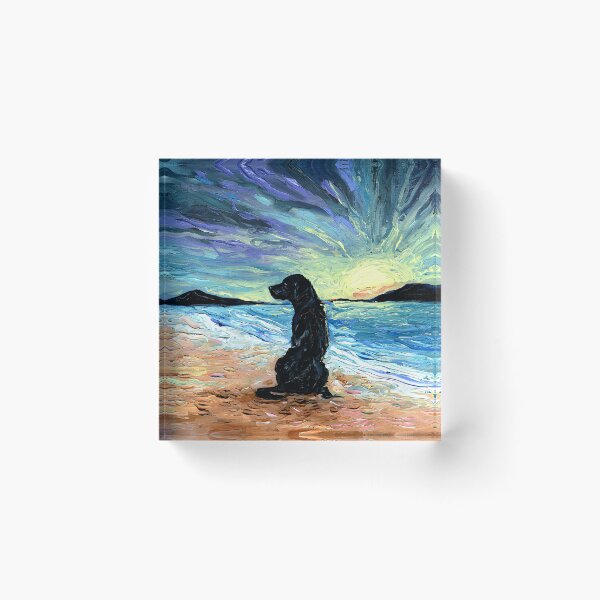 Item preview, Beach Days – Black Labrador designed and sold by AjaTrier.