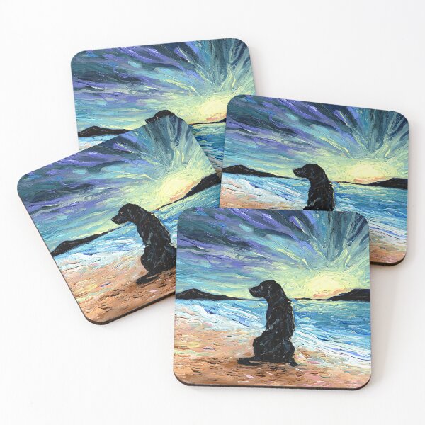 Item preview, Beach Days – Black Labrador designed and sold by AjaTrier.