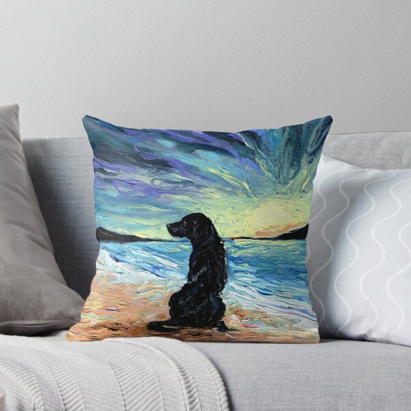 Item preview, Beach Days – Black Labrador designed and sold by AjaTrier.