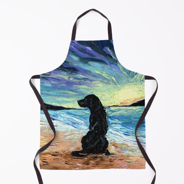 Item preview, Beach Days – Black Labrador designed and sold by AjaTrier.
