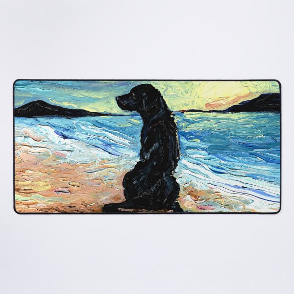 Item preview, Beach Days – Black Labrador designed and sold by AjaTrier.