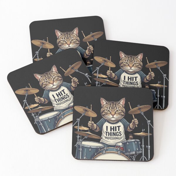 Item preview, Feline Striking Cymbals Expertly designed and sold by Tsugraf Designs.