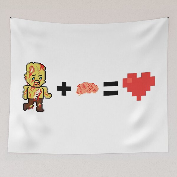 Item preview, Zombie + Brains = Love designed and sold by gkillerb.