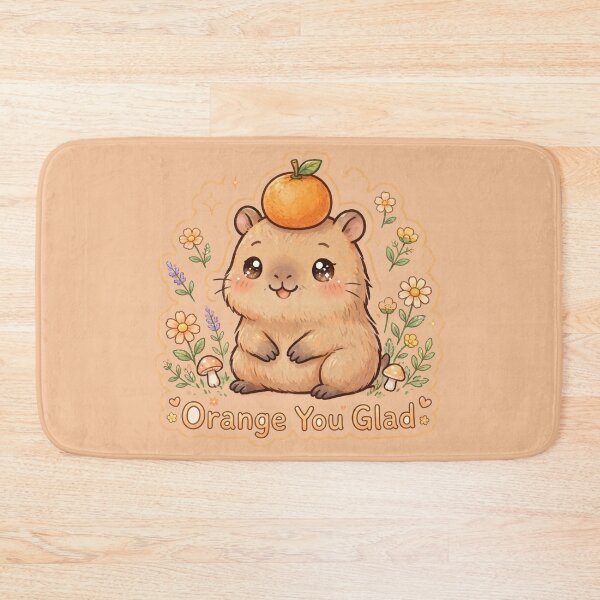 Item preview, Capybara - Orange You Glad designed and sold by HAYA6395.