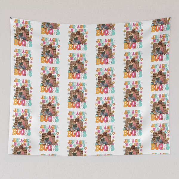 Item preview, Just A Girl Who Loves Books Cute Retro Book Lover designed and sold by QuiteOrbit.