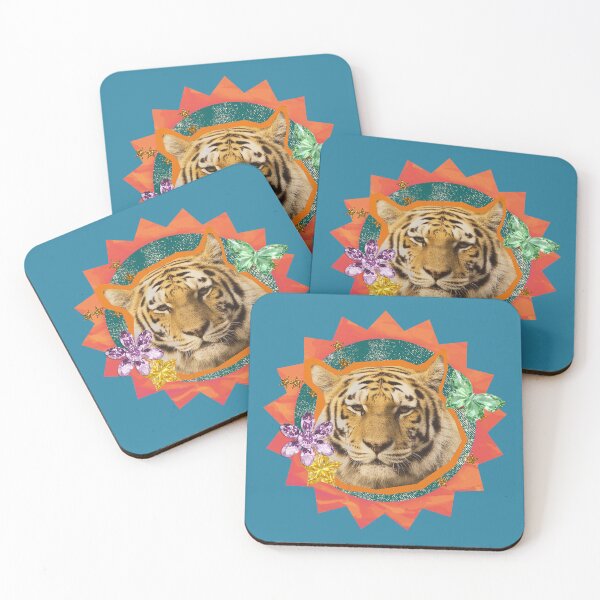 Item preview, Tiger: Collage Zoo Animals designed and sold by elitaseasel.