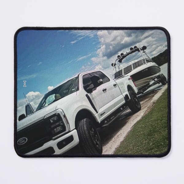 Item preview, Truck Towing a Boat at a Lake designed and sold by Meganorales.