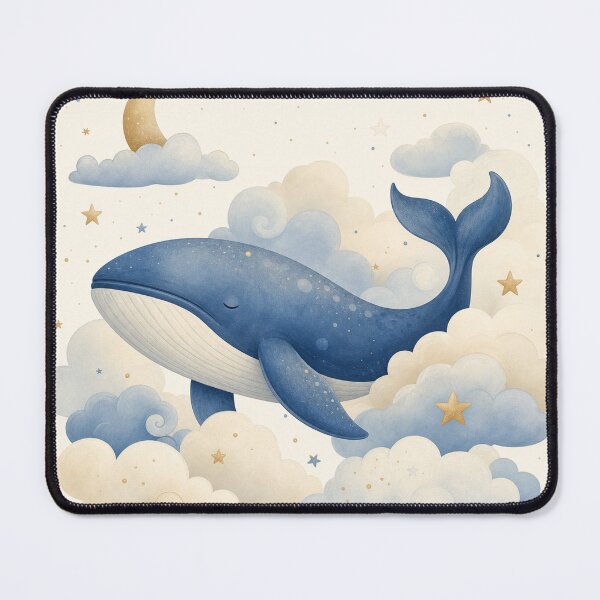 Item preview, Blue Whale Cloud Drift designed and sold by aihrgdesign.