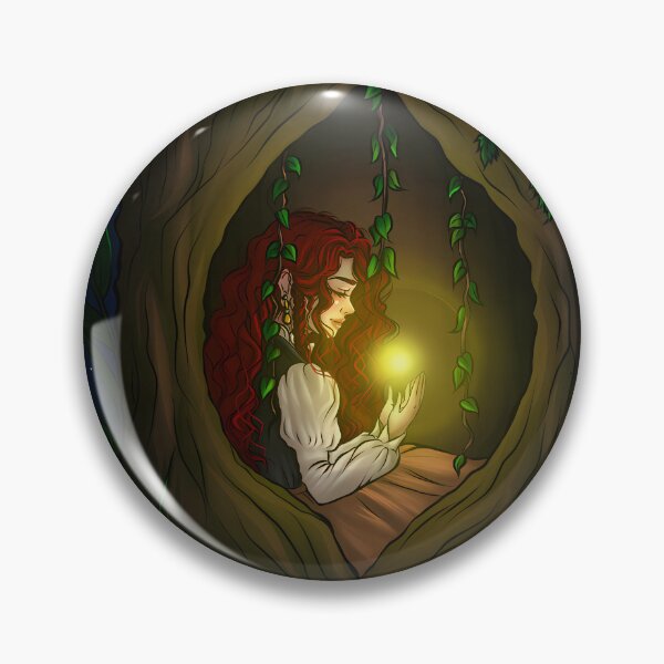 Item preview, Anira, the White Witch of the Magic Forest - Fantasy Illustration designed and sold by Bereeliart.