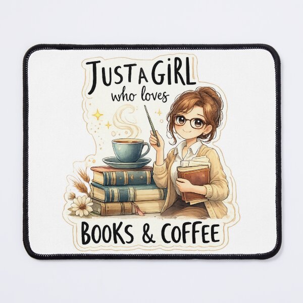Item preview, Just A Girl Who Loves Books designed and sold by QuiteOrbit.