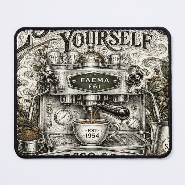 Item preview, Espresso Yourself Vintage Coffee Machine Art #2 designed and sold by Sal Brasil Cultura ® .
