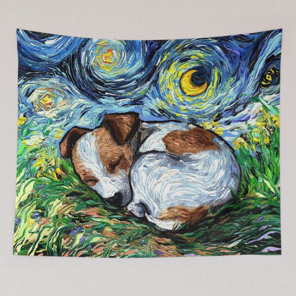 Item preview, Sleepy Jack Russell Terrier Puppy Night designed and sold by AjaTrier.