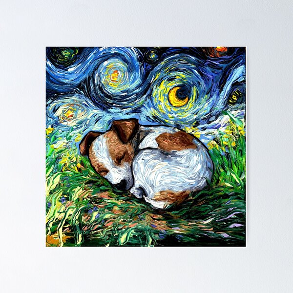 Item preview, Sleepy Jack Russell Terrier Puppy Night designed and sold by AjaTrier.