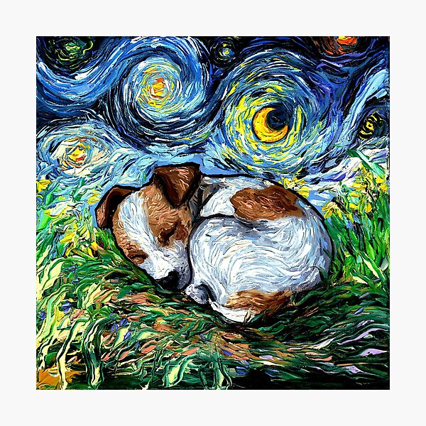 Item preview, Sleepy Jack Russell Terrier Puppy Night designed and sold by AjaTrier.