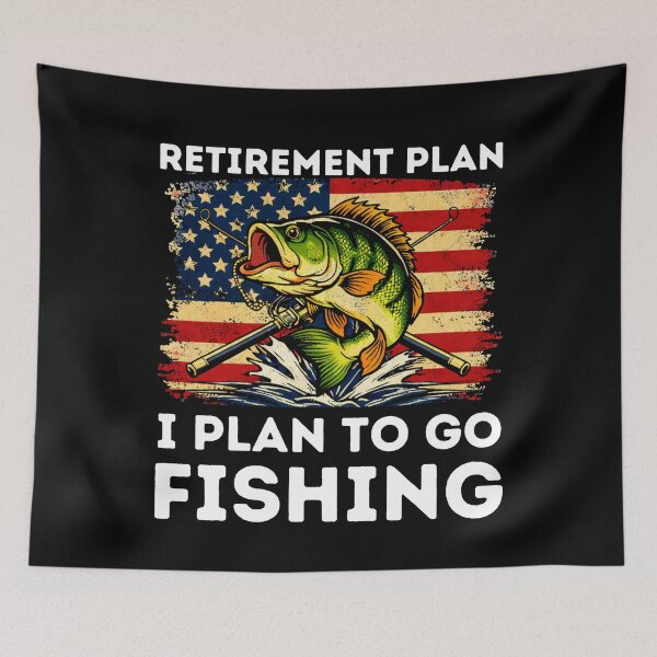 Item preview, Bass Fishing Retirement - Funny Dad Grandpa Husband Art designed and sold by BendyBeasts.