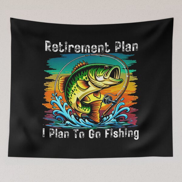 Item preview, Bass Fishing Retirement - Funny Dad Grandpa Husband Art designed and sold by BendyBeasts.