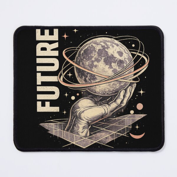 Item preview, Futuristic Cyber Earth Y2K Vintage Vector Design designed and sold by Saeed Ahmad.