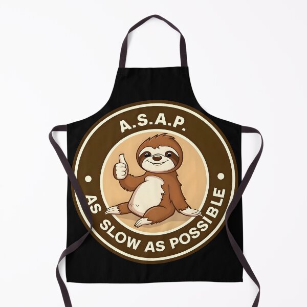 Item preview, A.S.A.P. As Slow As Possible Funny Sloth Cartoon designed and sold by Dragstrider.