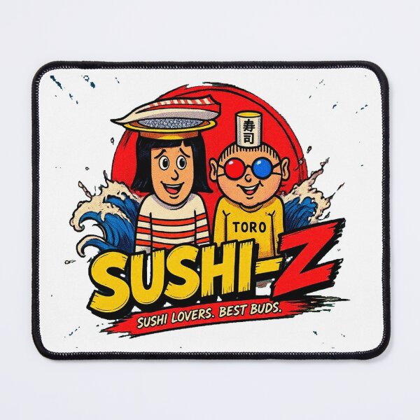 Item preview, The Sushi-z: Retro Cult Duo Adventures designed and sold by Japan Cyberpunk Universe & Surreal Characters.