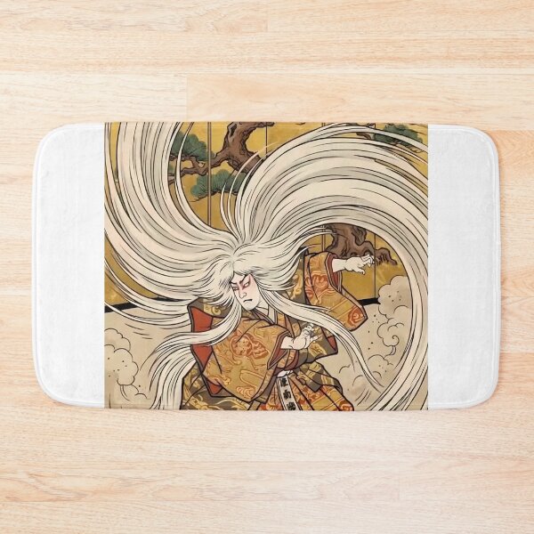 Item preview, Dynamic Kabuki Lion Dance Renjishi Ukiyo-e Art designed and sold by TokyoUkiyoHouse.