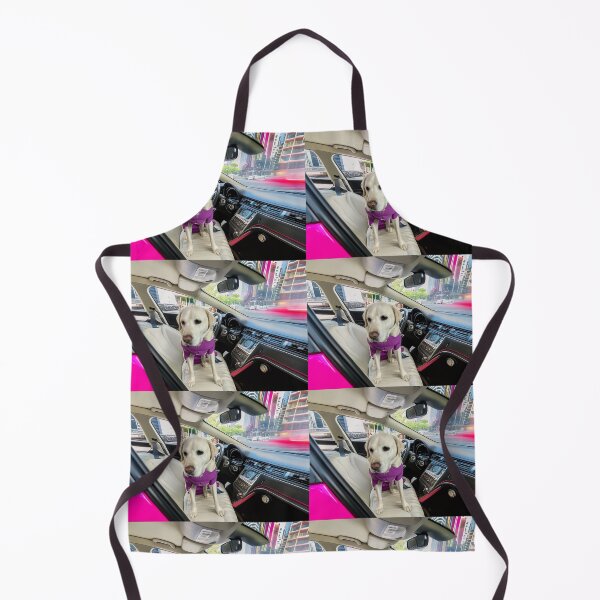 Item preview, Labrador in a pink car designed and sold by Bloom Sketcher$.