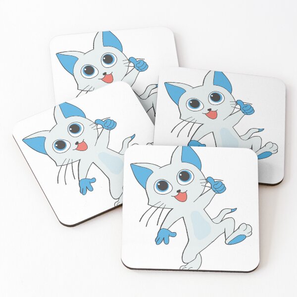 Item preview, Cute Blue Kawaii Cat Cartoon Illustration designed and sold by سله أرت.