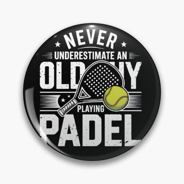 Item preview, Never Underestimate An Old Guy Playing Padel Funny Vintage Padel  designed and sold by Zizo-DR44.