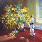 'Still LIfe with Wattle' by Lynda Robinson